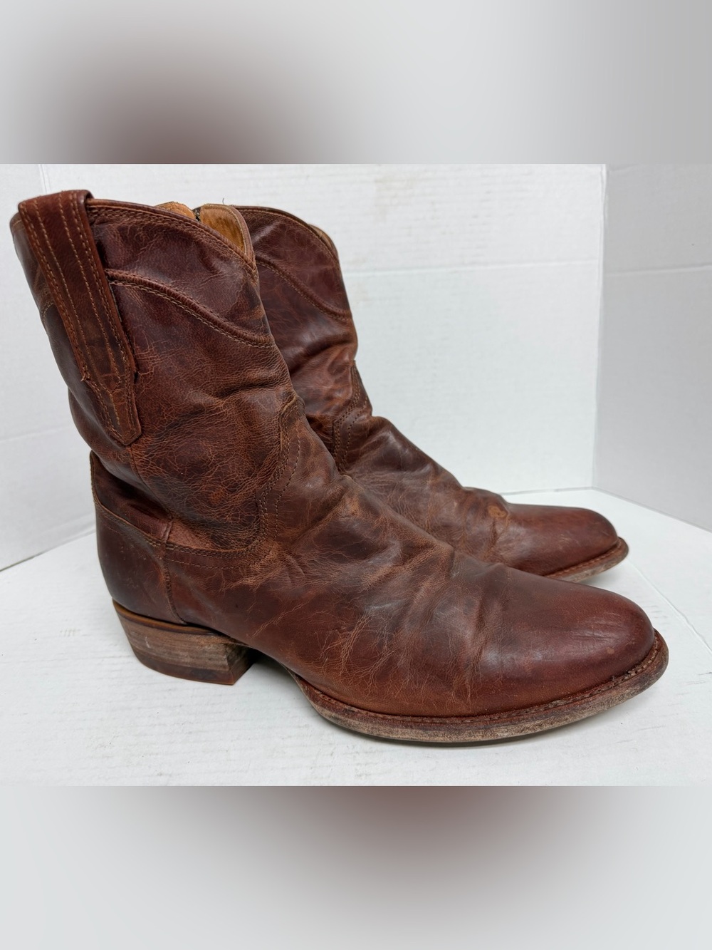 Tecovas Men's Scotch Goat Leather The Dean Western Boots Side Zip 11 D $395